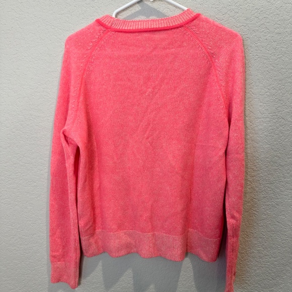 J. Crew Vibrant Pink Crew Neck Sweater - Picture 4 of 5